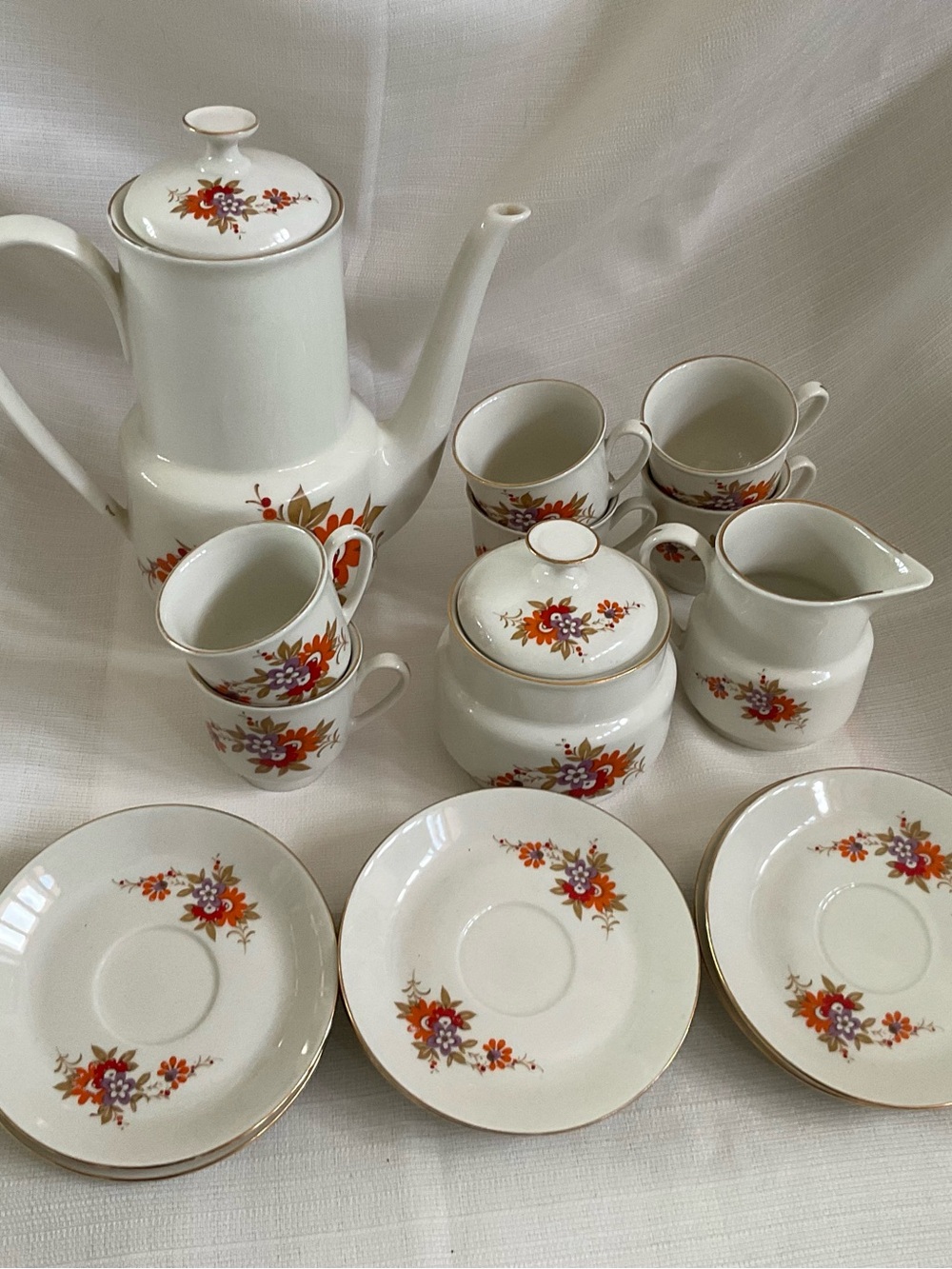 RARE VINTAGE MCM Tognana Porcelain Italian Tea Service